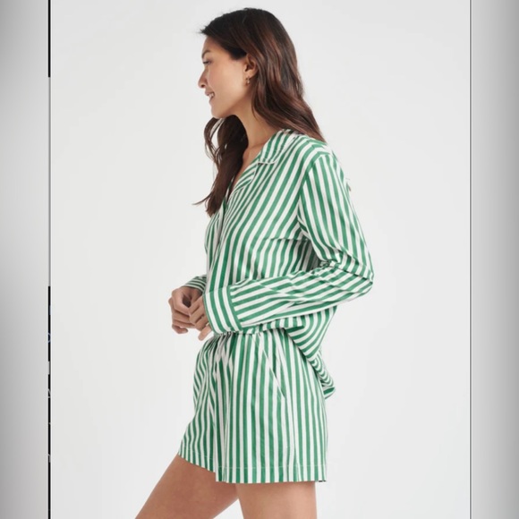 CELLA JANE X SPLENDID 💚 collaboration striped pocketed shorts NWT never worn! - Picture 3 of 12